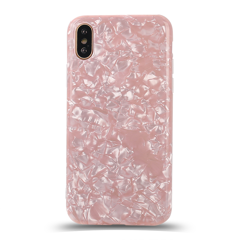 iPHONE Xr 6.1in IMD Dream Marble Fashion Case (Rose Pink)